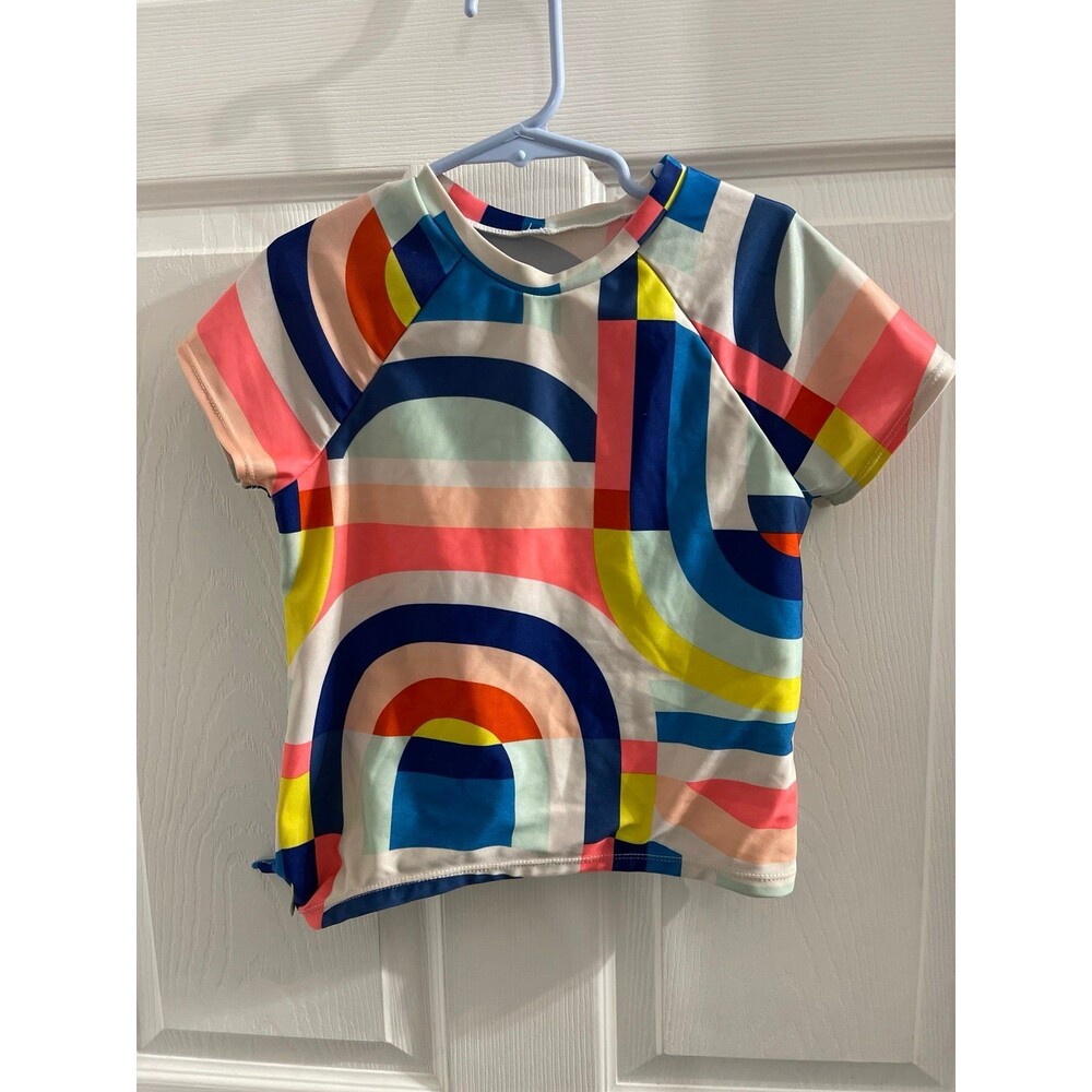 Crazy8 Mod Print Short Sleeve Rashguard Size M 7/8